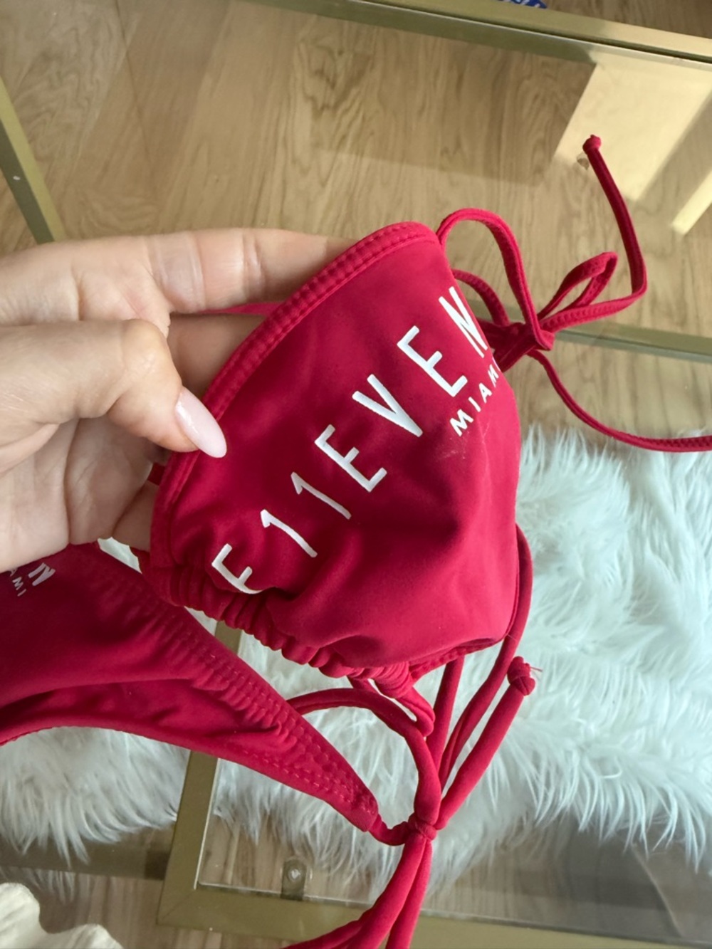 E11EVEN Miami Hot Pink String Bikini - Picture 3 of 5